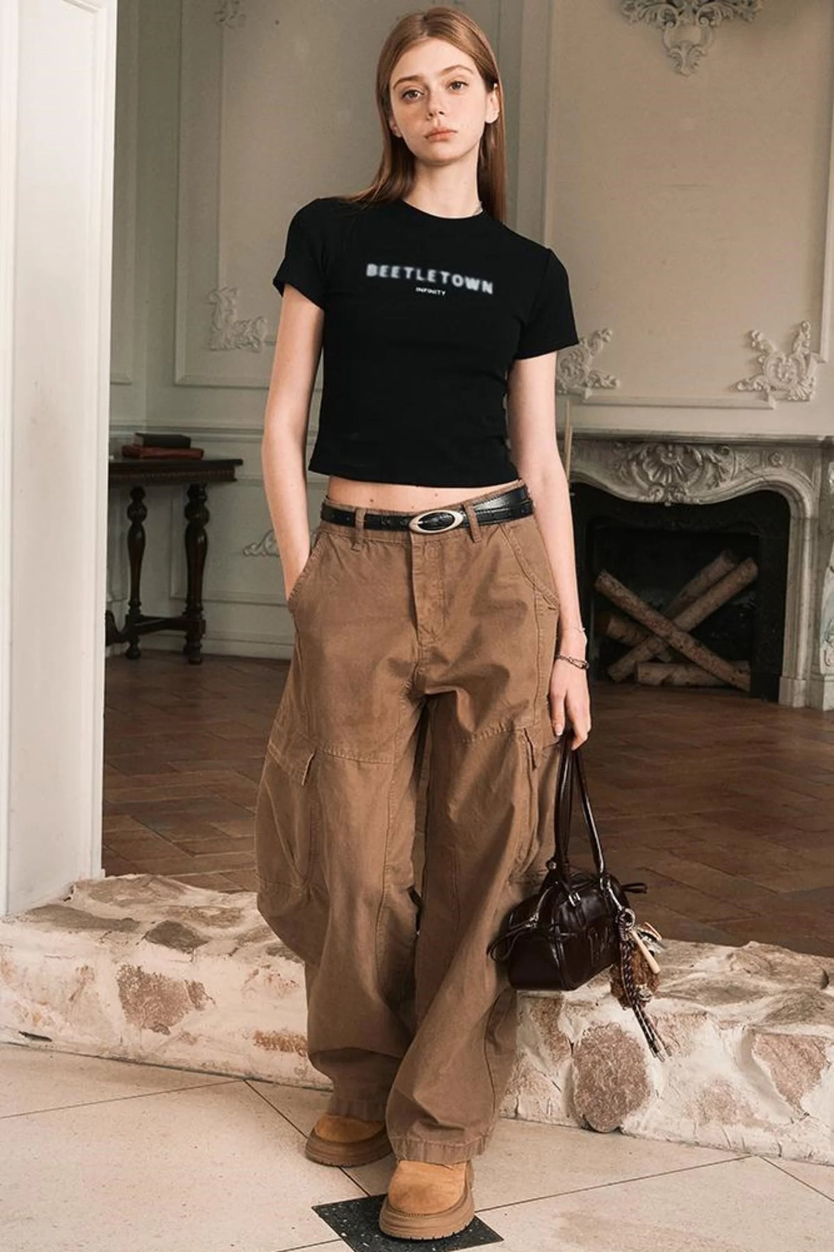 Slim Shoulder Short Sleeve T Shirt