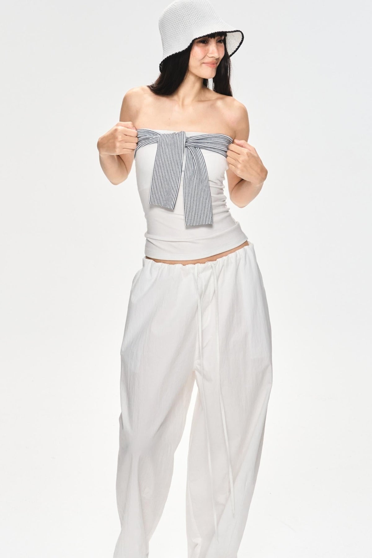 Slim Tie-Front Top