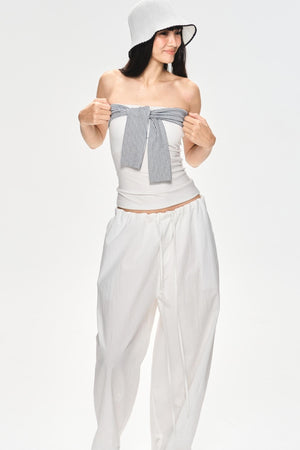 Slim Tie-Front Top
