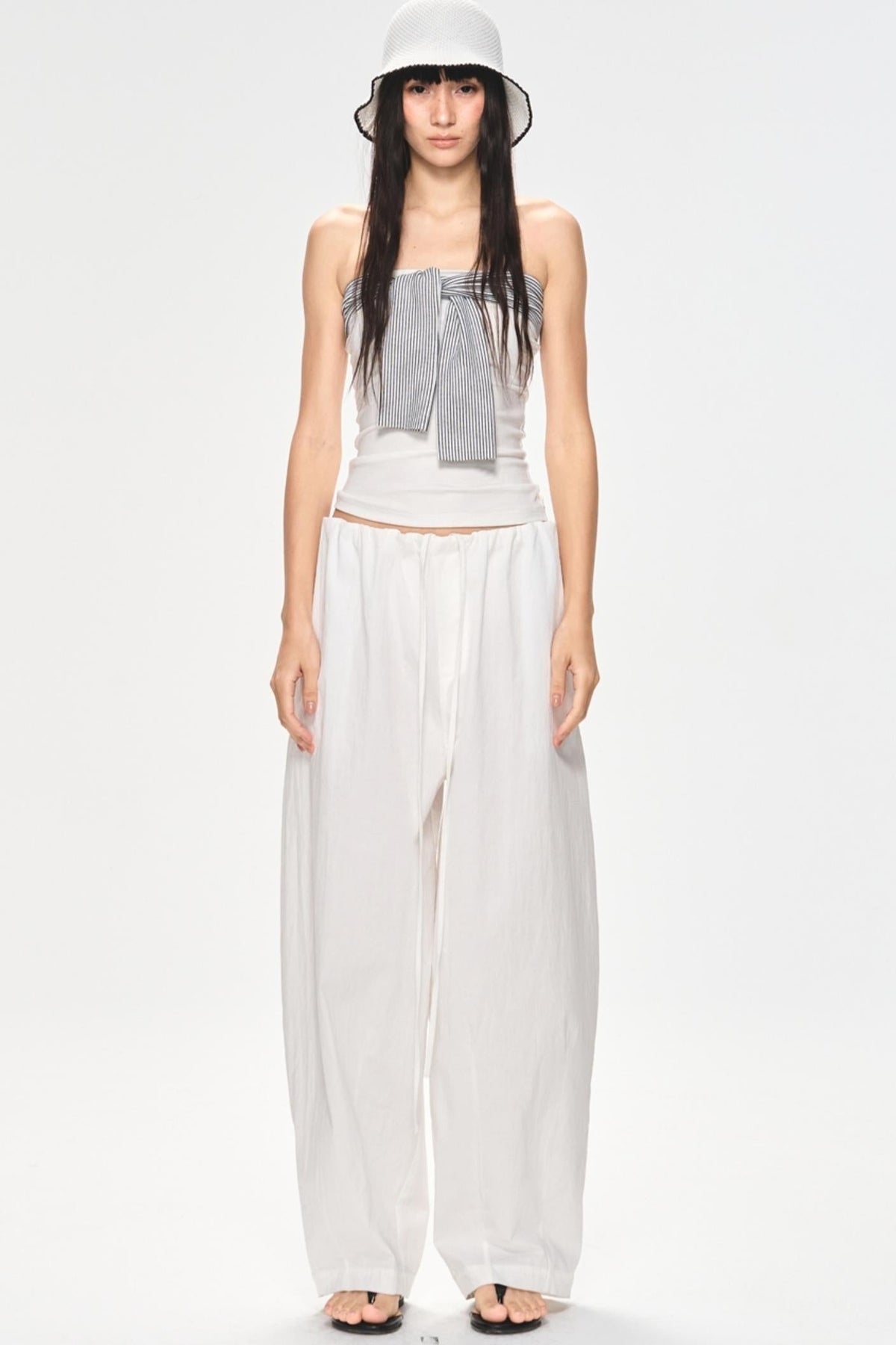 Slim Tie-Front Top