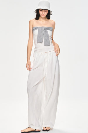 Slim Tie-Front Top