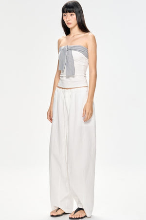 Slim Tie-Front Top