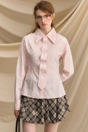 Slim Vertical Striped Shirt