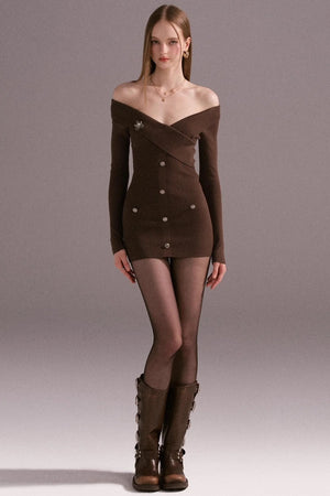 Slim Waist Knit Dress