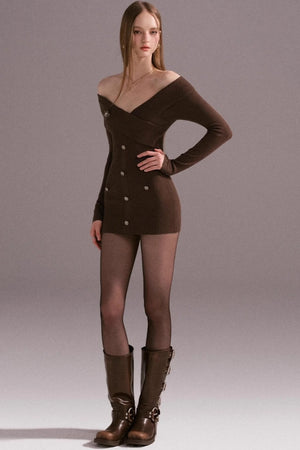 Slim Waist Knit Dress