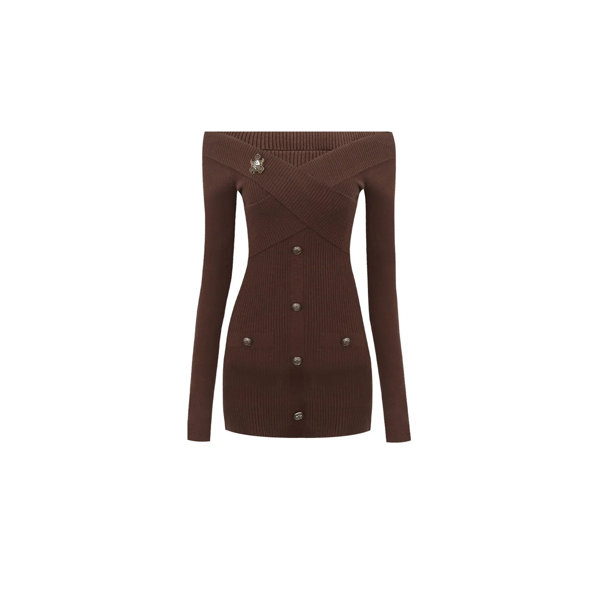 Slim Waist Knit Dress