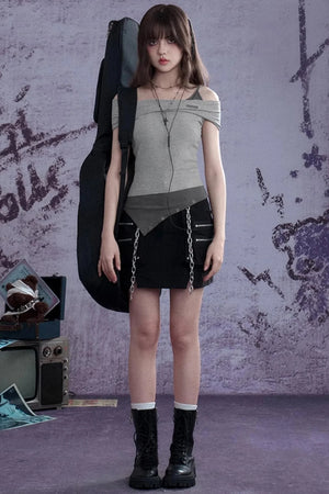 Slimming Gray Tank Top