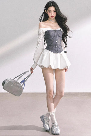 Slimming Hot Girl One-Shoulder Tops