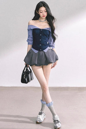 Slimming Hot Girl One-Shoulder Tops