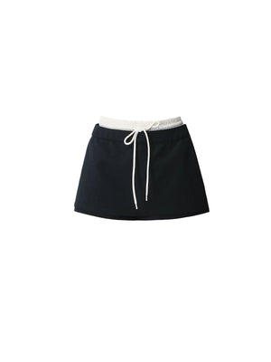 Slimming Knit Top With Skirt Set-Up