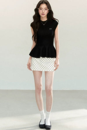Slimming Knitted Short Sleeve Top