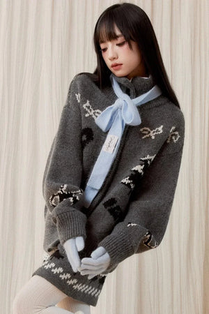 Slouchy Fair Isle Sweater Set-Up