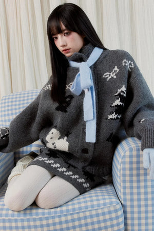 Slouchy Fair Isle Sweater Set-Up