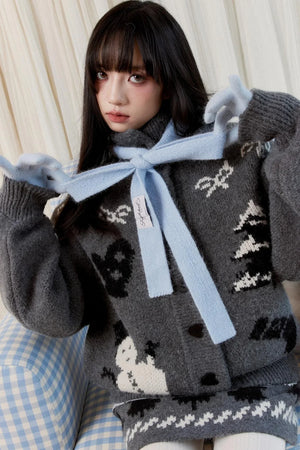 Slouchy Fair Isle Sweater Set-Up