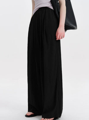 Slouchy Purple Casual Wide-leg Pants