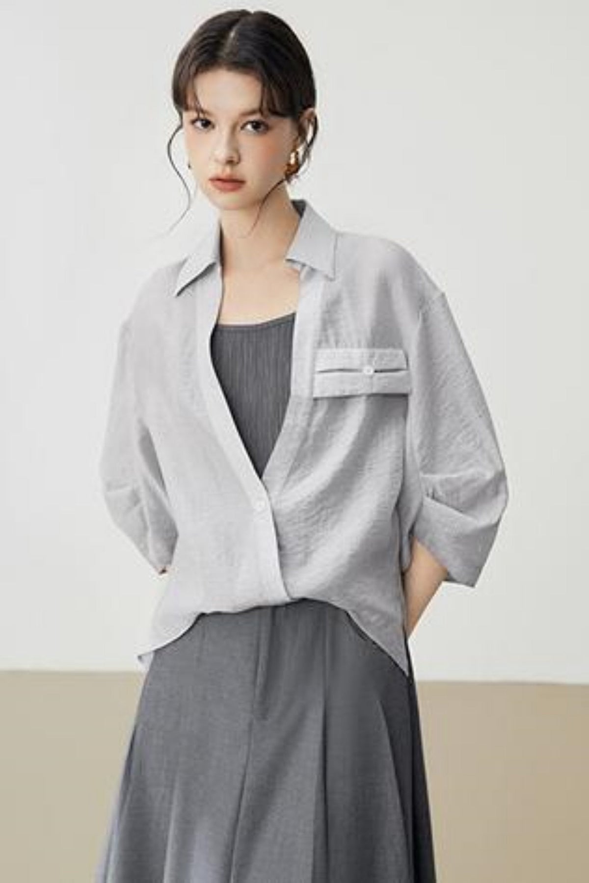 Slouchy Style Loose Summer Blouse