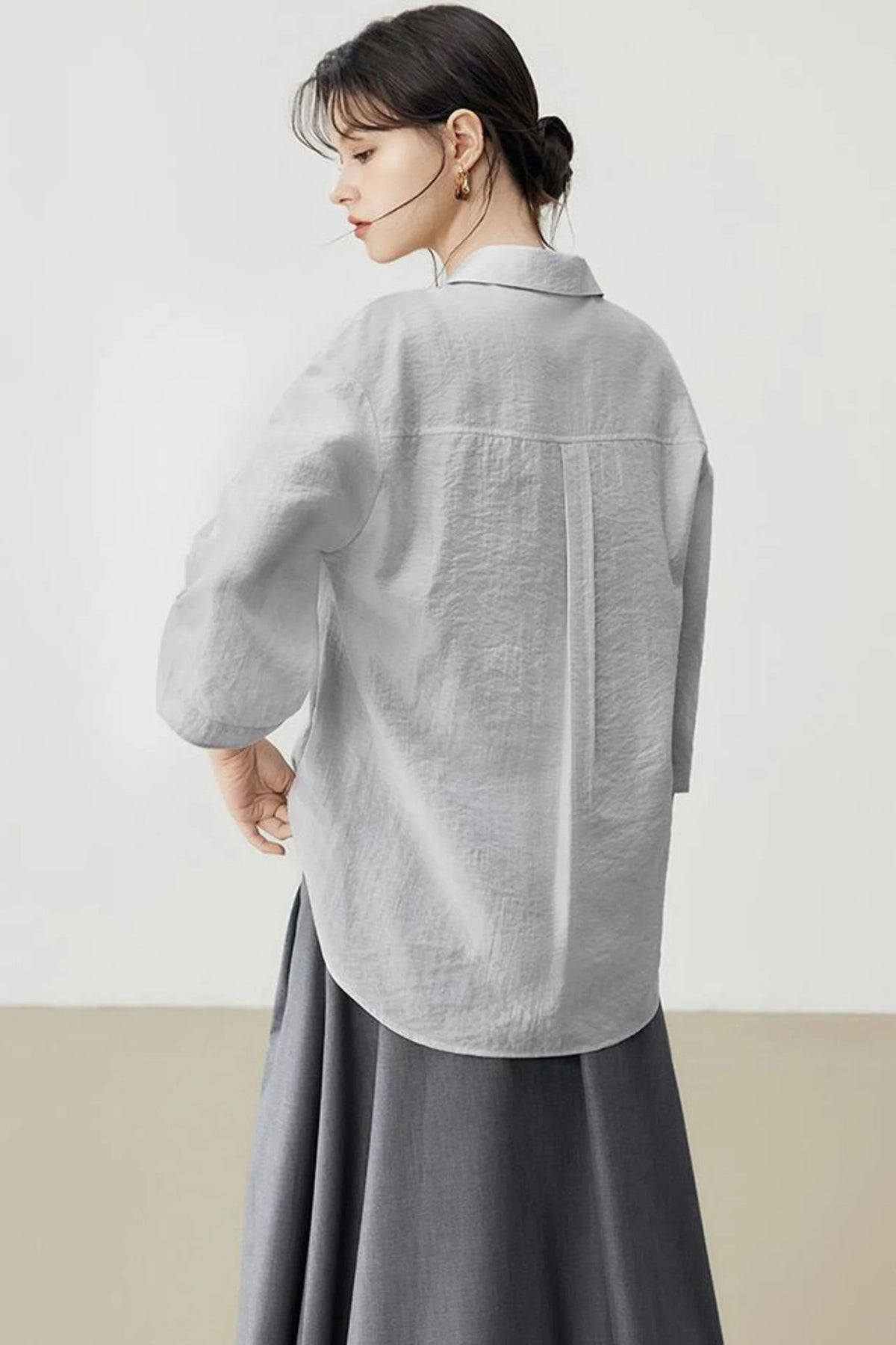 Slouchy Style Loose Summer Blouse