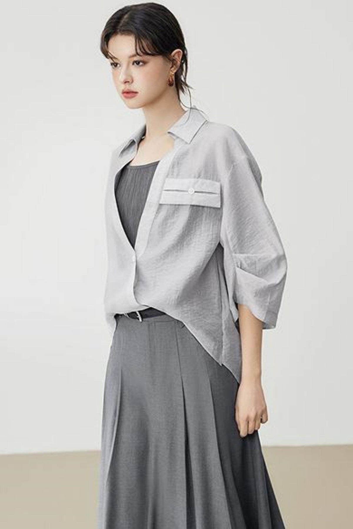 Slouchy Style Loose Summer Blouse