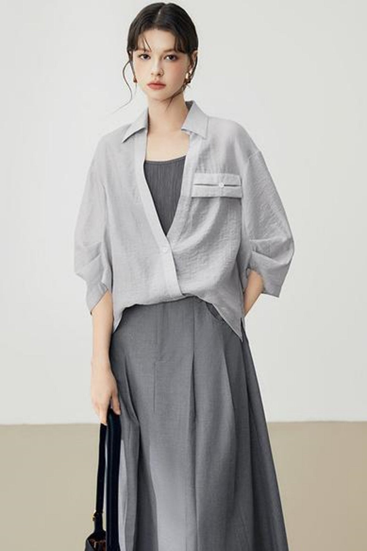 Slouchy Style Loose Summer Blouse