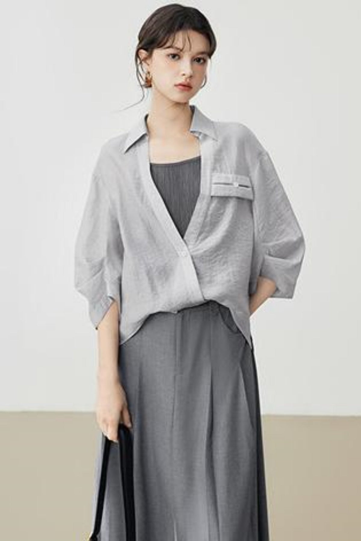 Slouchy Style Loose Summer Blouse