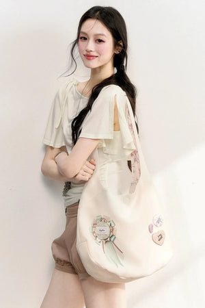 Slow-Paced Print Tote Bag Set-Up