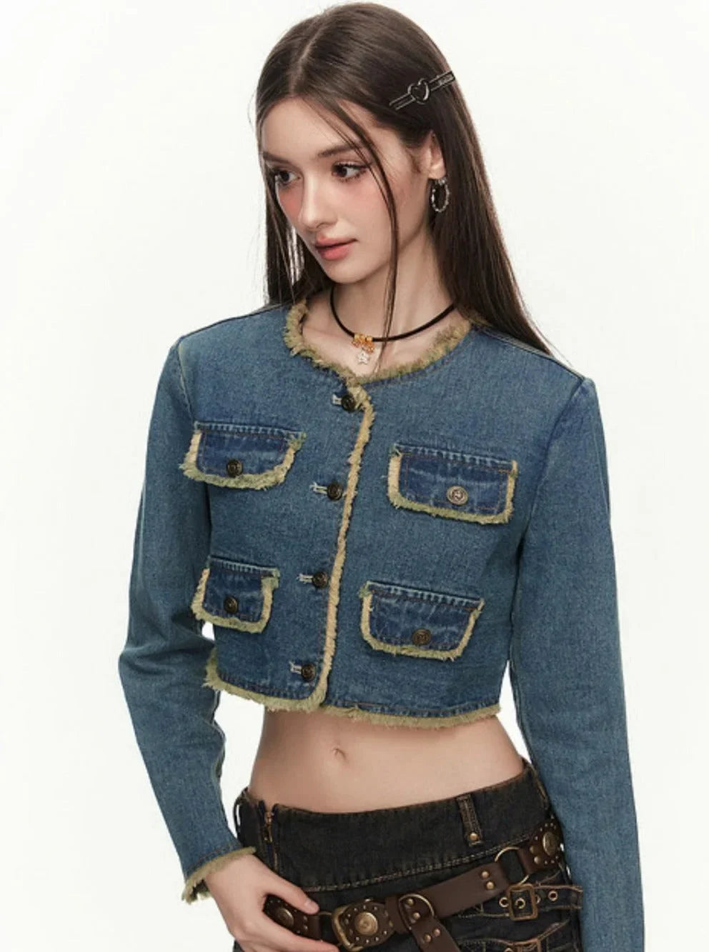 Small Fragrant Fur Short Cowboy Coat