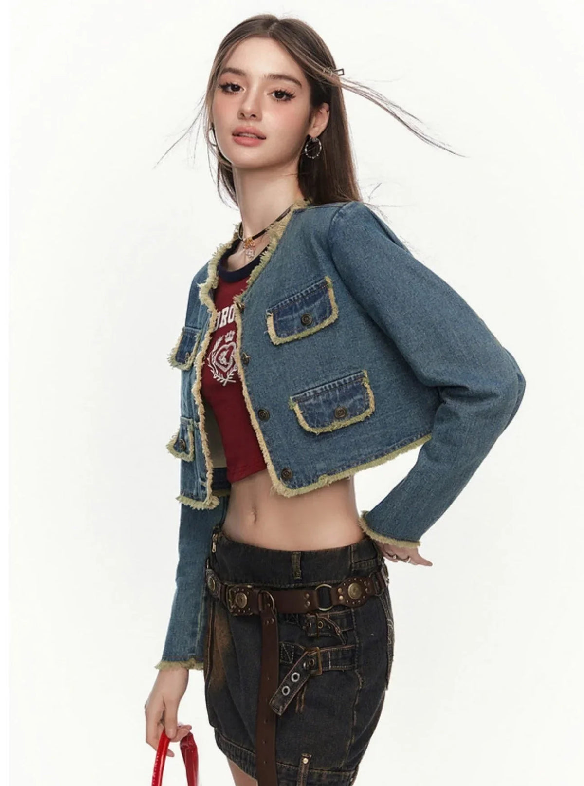 Small Fragrant Fur Short Cowboy Coat