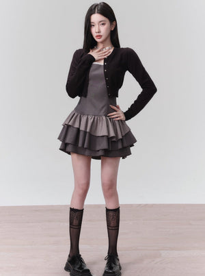 Small Shoulder Cardigan Coat