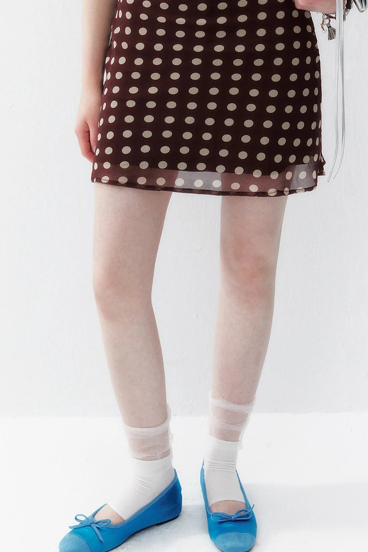 Small Wave Chiffon A-Line Skirt