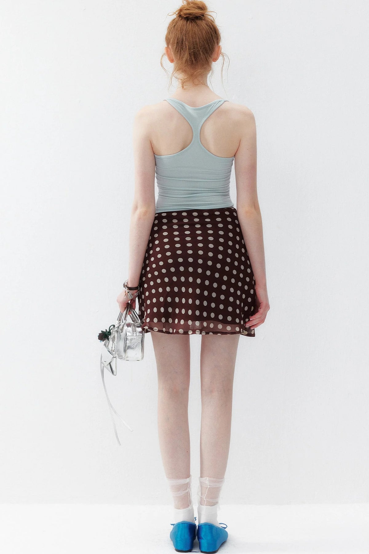 Small Wave Chiffon A-Line Skirt
