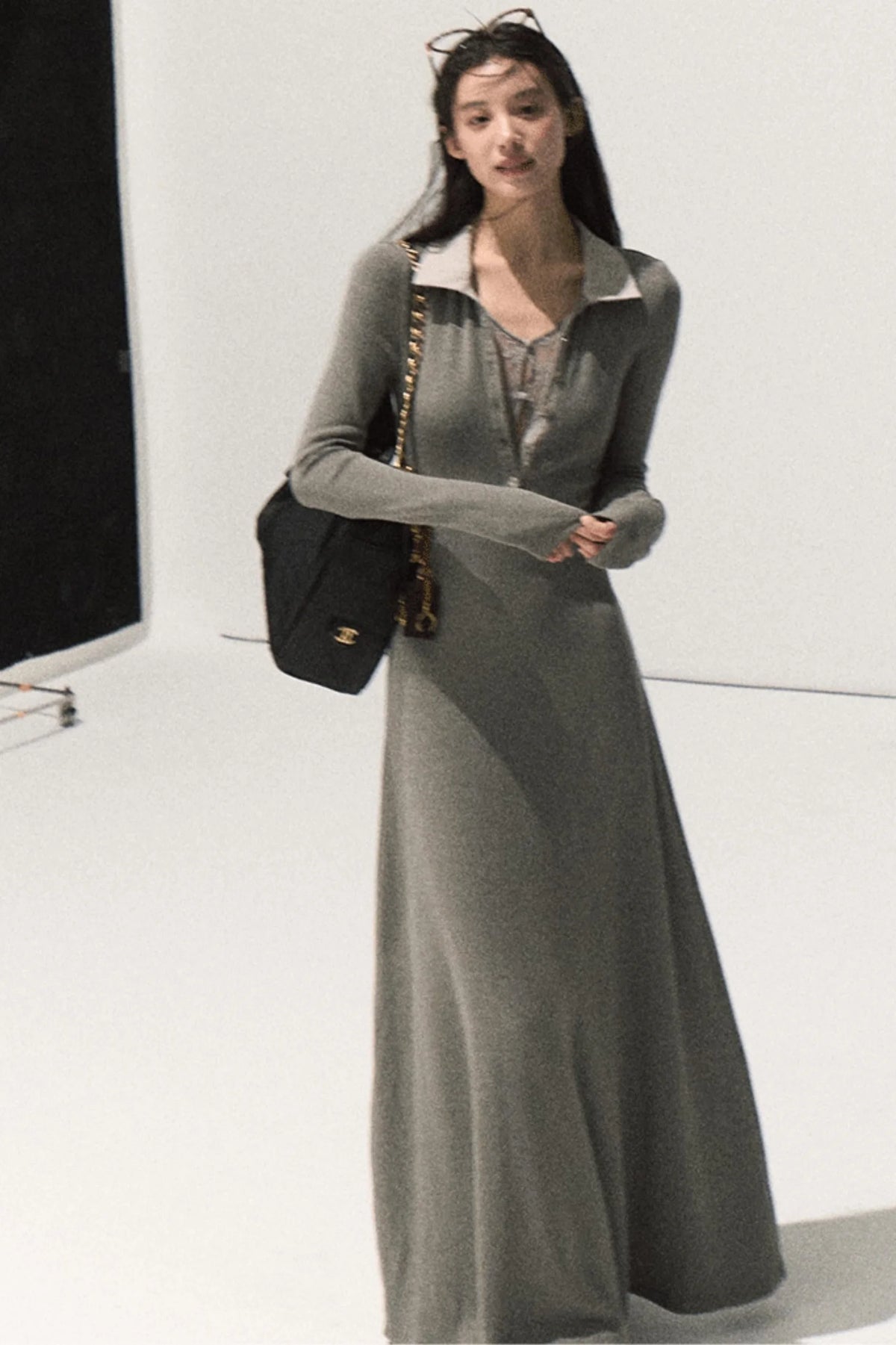 Smoke Cinched Waist Dress