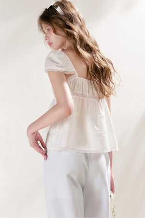 Smooth Acetate Lace Blouse