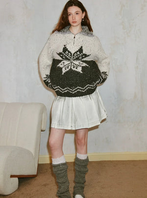 Snow Bell Vintage Wool Knit Top