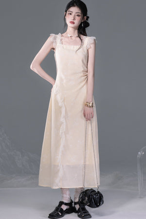 Snow Bud Lace Camisole Dress