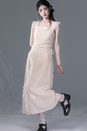 Snow Bud Lace Camisole Dress