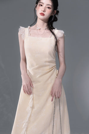 Snow Bud Lace Camisole Dress