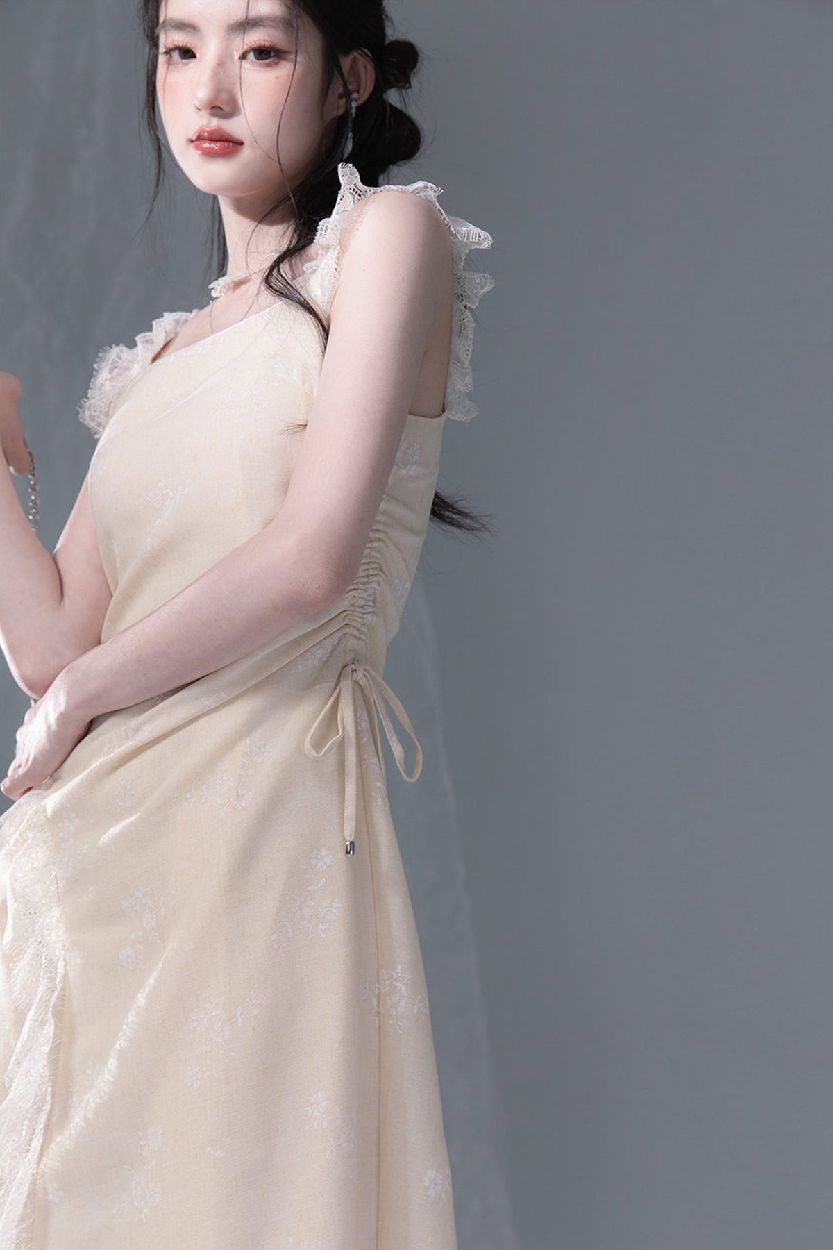 Snow Bud Lace Camisole Dress