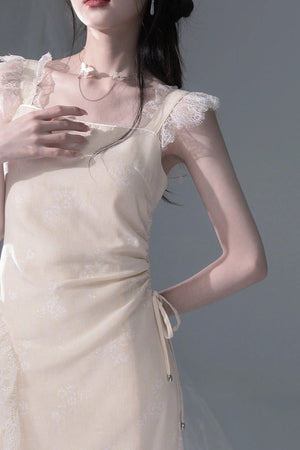 Snow Bud Lace Camisole Dress