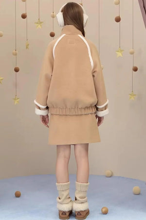 Snow Season Wool A-Line Skirt