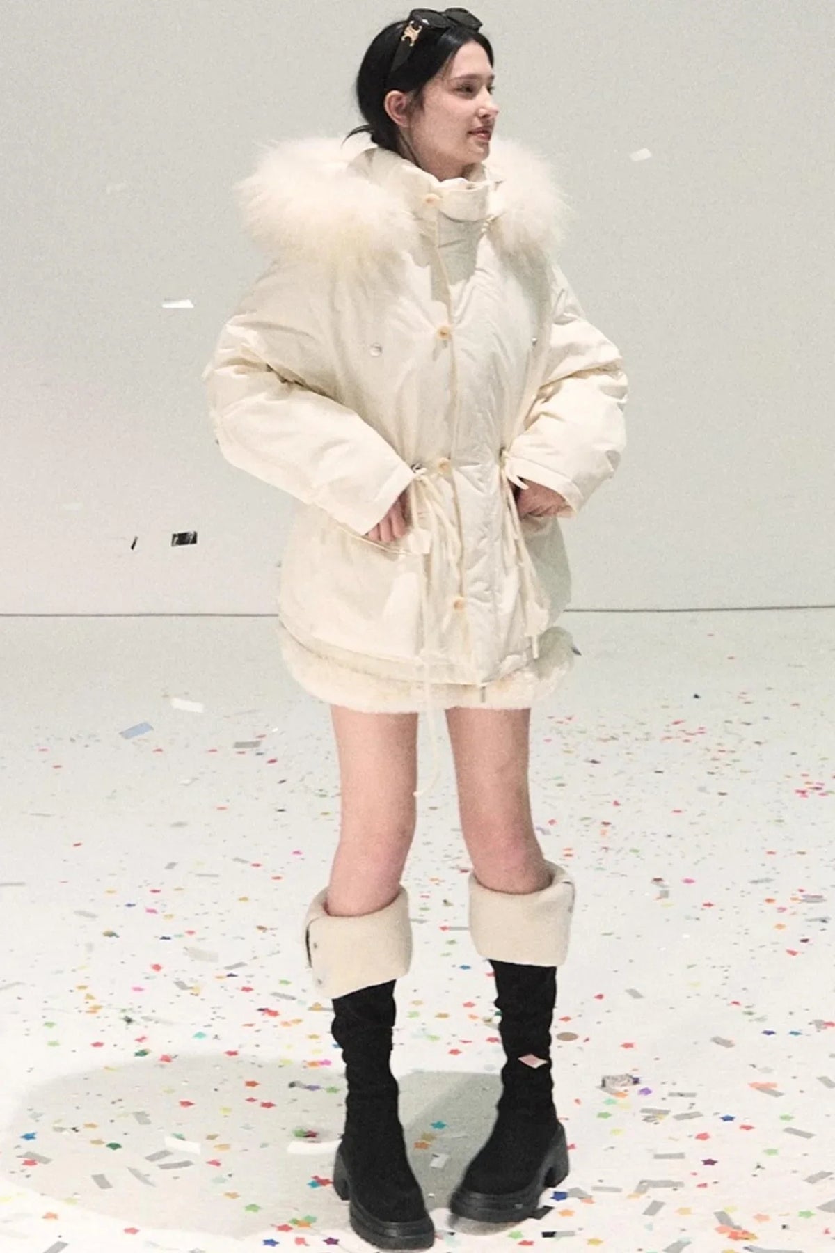 Snowfall Lace Knitted Dress