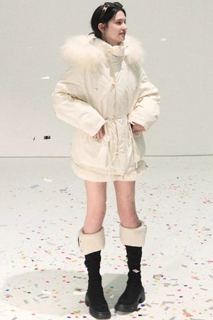 Snowfall Lace Knitted Dress