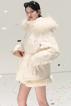 Snowfall Lace Knitted Dress