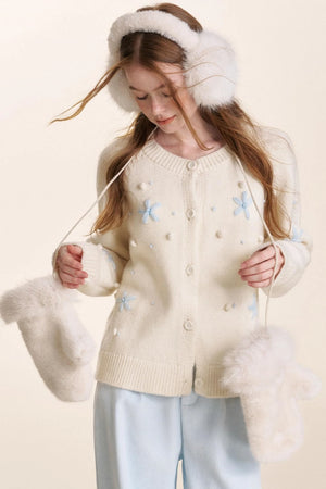 Snowflake Knit Cardigan