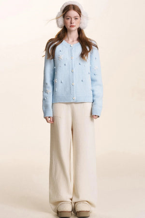Snowflake Knit Cardigan