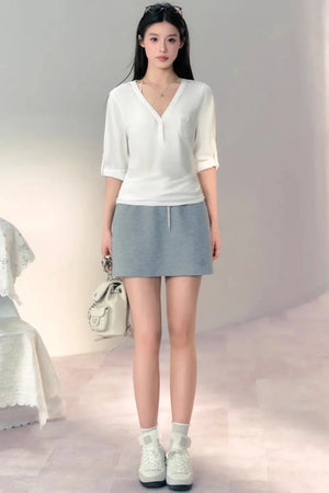 Snowflake Linen Blouse