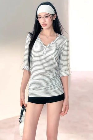 Snowflake Linen Blouse