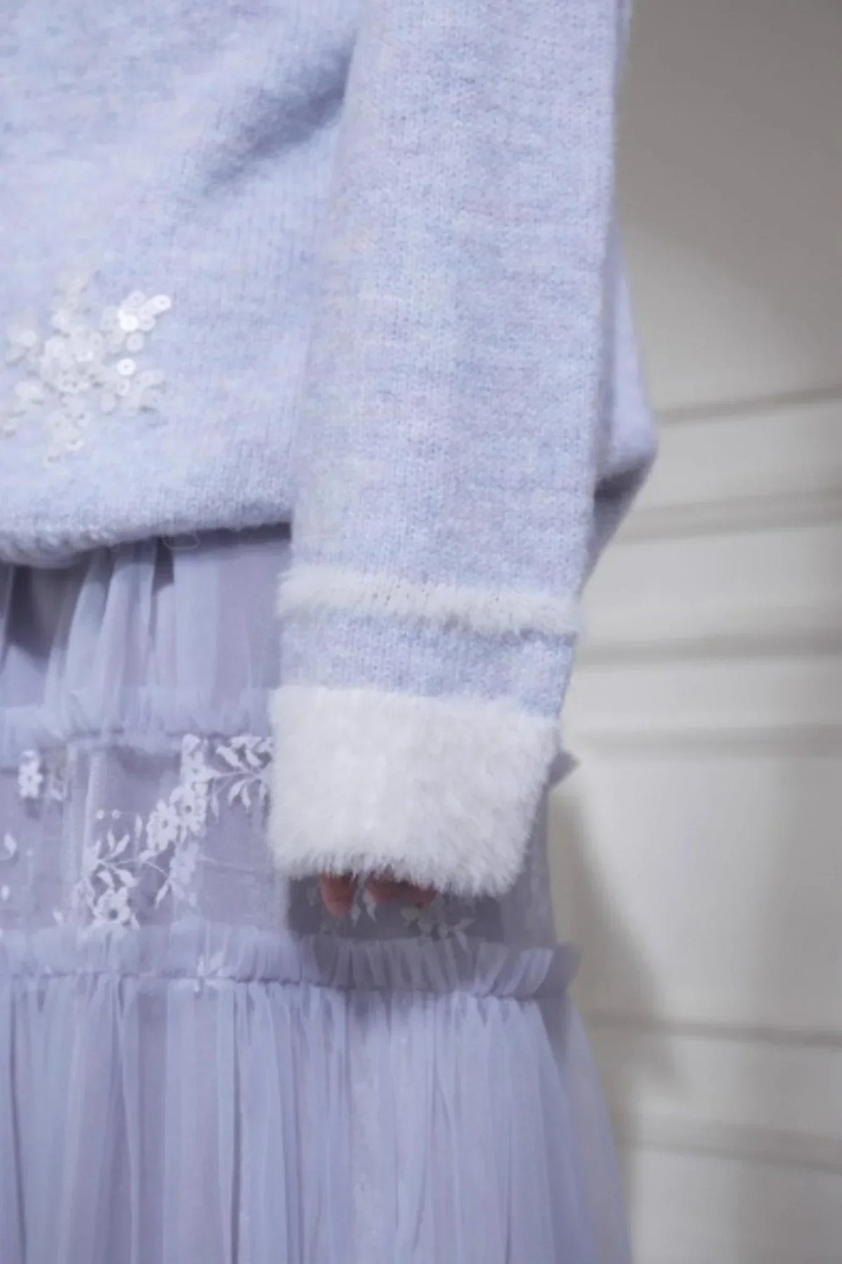 Snowflake Sequin Pullover Sweater