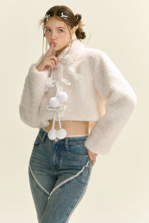 Snowy Hot Eco-Friendly Fur Coat