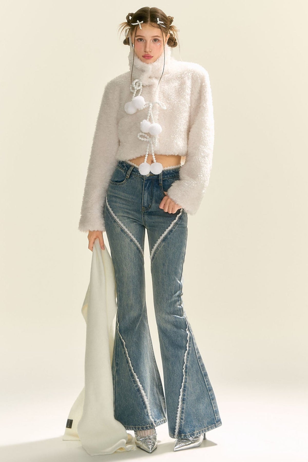 Snowy Hot Eco-Friendly Fur Coat