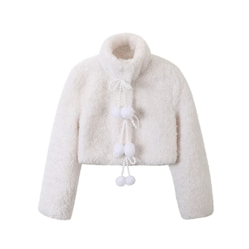Snowy Hot Eco-Friendly Fur Coat